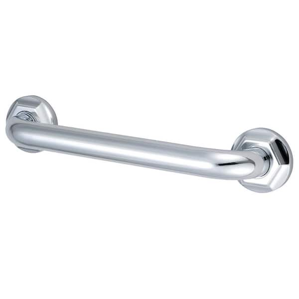 Kingston Brass Metropolitan 12 in. x 1-1/4 in. Grab Bar in Polished ...