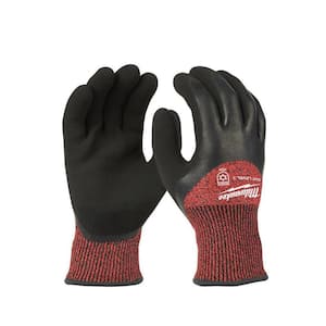 XX-Large Red Latex Level 3 Cut Resistant Insulated Winter Dipped Work Gloves