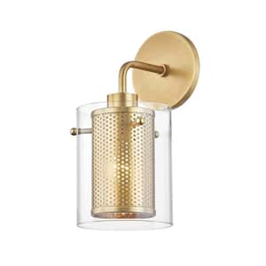 Elanor 1-Light Aged Brass Wall Sconce