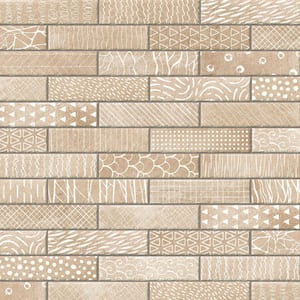 Aspdin Brick Essence Cotto 2-3/8 in. x 9-3/4 in. Porcelain Floor and Wall Take Home Tile Sample