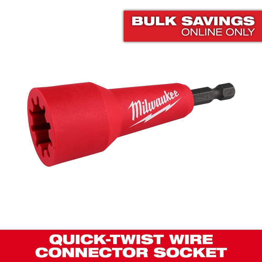 Milwaukee Quick-Twist Wire Connector Socket 48-32-6400 - The Home