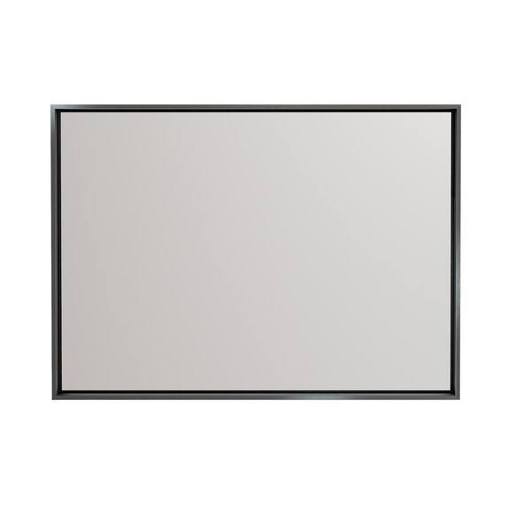 KeonJinn 48 in. W x 36 in. H Rectangular Framed Aluminum