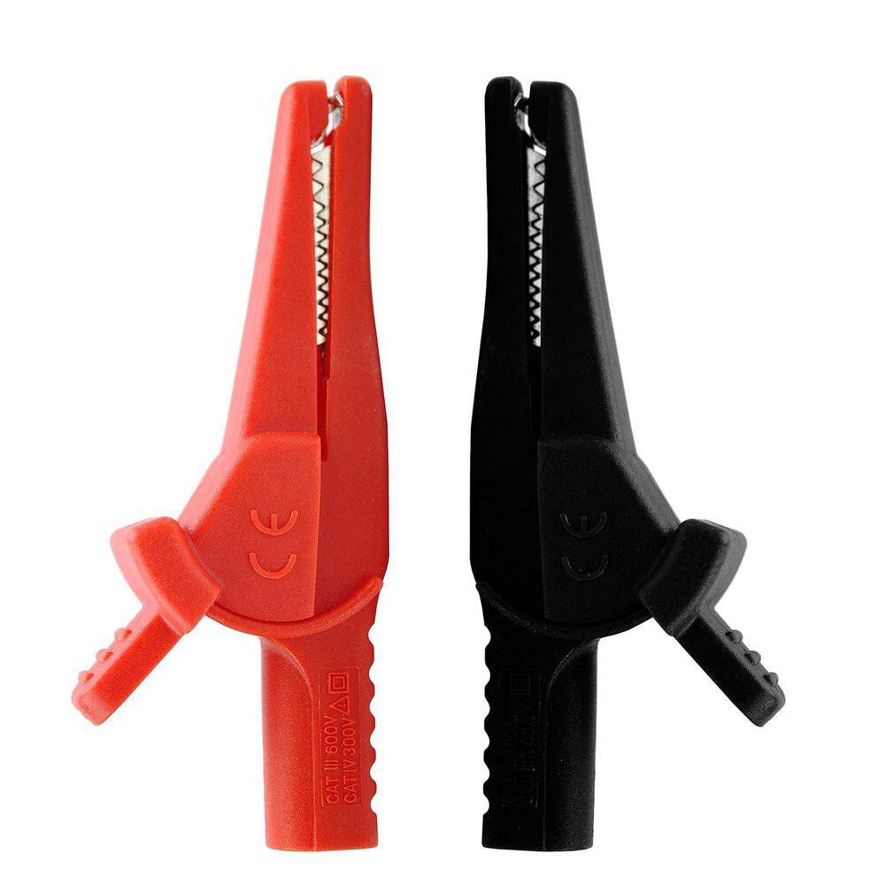 2-Piece ZB285 Series 7.5cm Safety Alligator Clip CAT III 600-Volt CAT IV 300-Volt Nickel-Plated Brass for Multimeter price history on PriceWatchPro