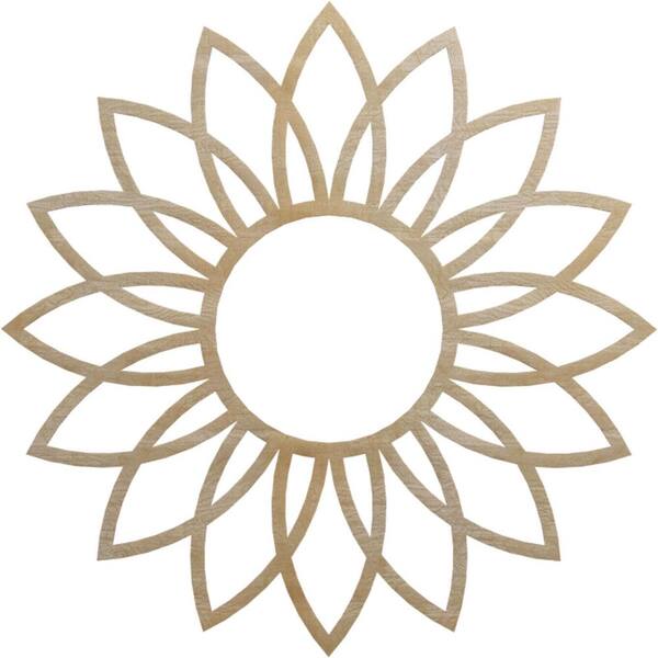 Ekena Millwork 0.25 in. x 40 in. x 40 in. Wood Medallion Moulding