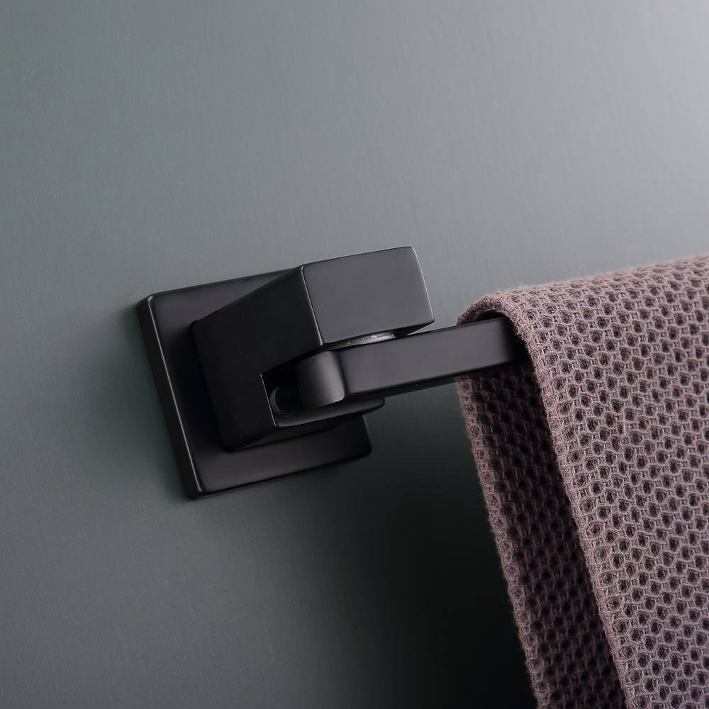 Matte Black Wall Mounted 4-Bar Towel Warmer