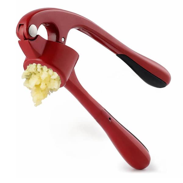 Zulay Kitchen Premium Garlic Press-Red