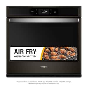 30 in. Smart Single Electric Wall Oven with Air Fry, When Connected in Fingerprint Resistant Black Stainless Steel