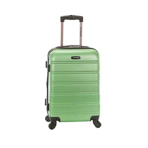 Melbourne 20 in. Expandable Carry on Hardside Spinner Luggage, Green