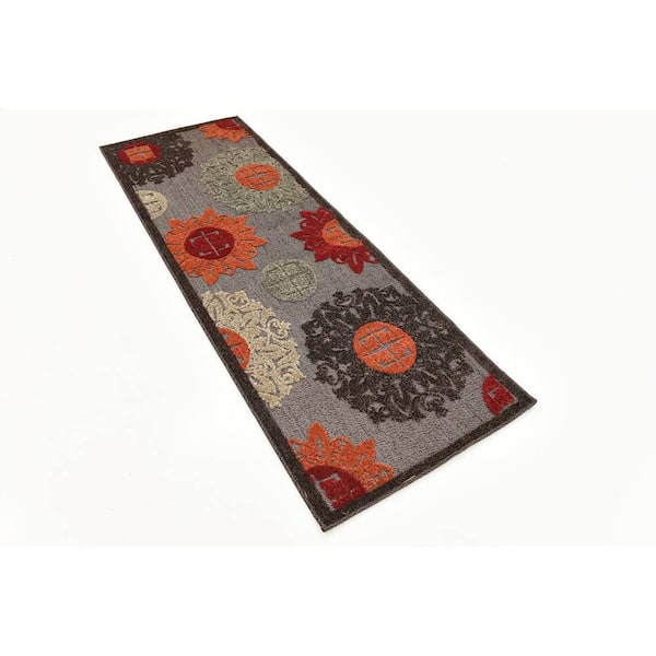 Indoor/Outdoor Chicago Brown 2' 0 x 6' 0 Runner Rug