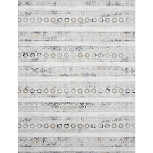 Bliss by N Natori Le Souk Gray 9 ft. 6 in. x 13 ft. Area Rug