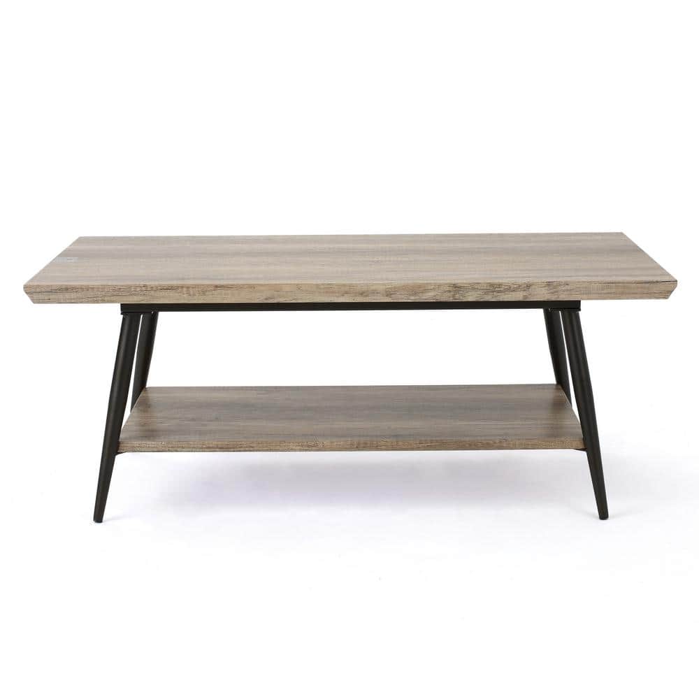 Crafted Wood Finish Coffee Table, Canyon Gray