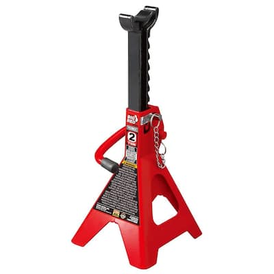 2-Ton Double-Lock Steel Jack Stands (2-Pack)