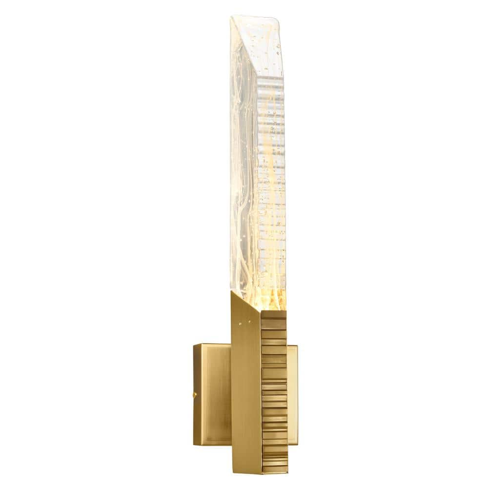 Petra Integrated LED 22in Brass Wall Light with Handcrafted Glass price history on PriceWatchPro