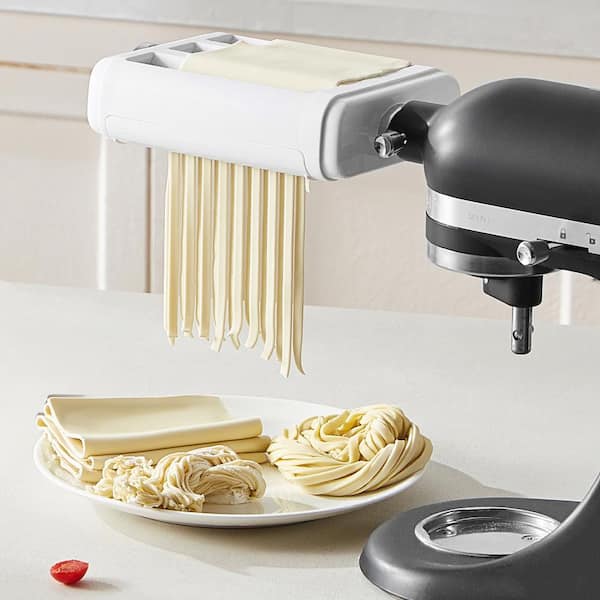 Kitchenaid Mixer Rolling Pasta Dough With Kitchenaid SVOPES 3-in