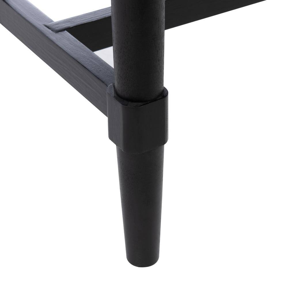 Estella Black and Beige 2-Drawer Console Table