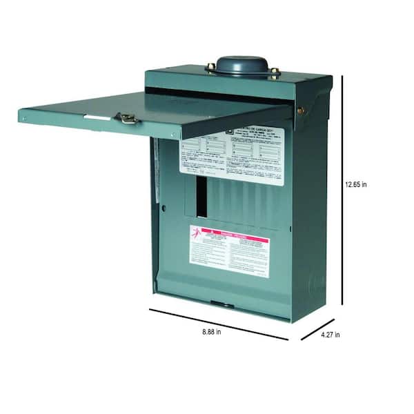 Square D QO 100 Amp 8-Space 16-Circuit Outdoor Main Lug Load