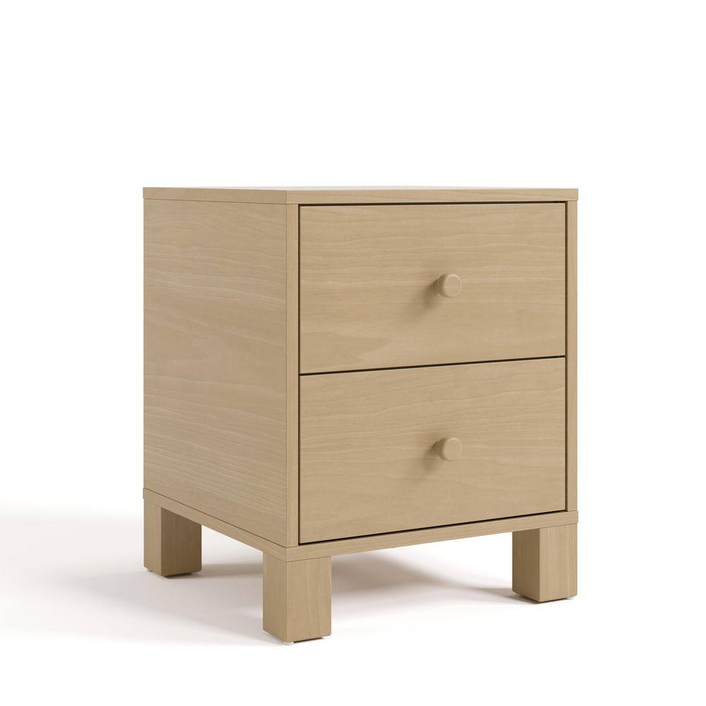 California Driftwood 2 Drawer 17.72 in. Wide Nightstand