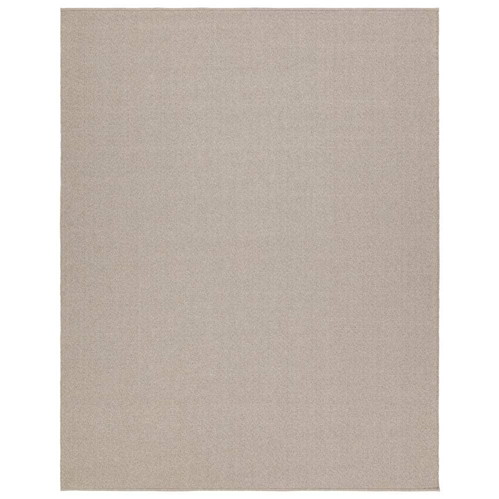 Jaipur Living Texel Taupe 9 ft. x 12 ft. Solid Indoor/Outdoor Area Rug ...