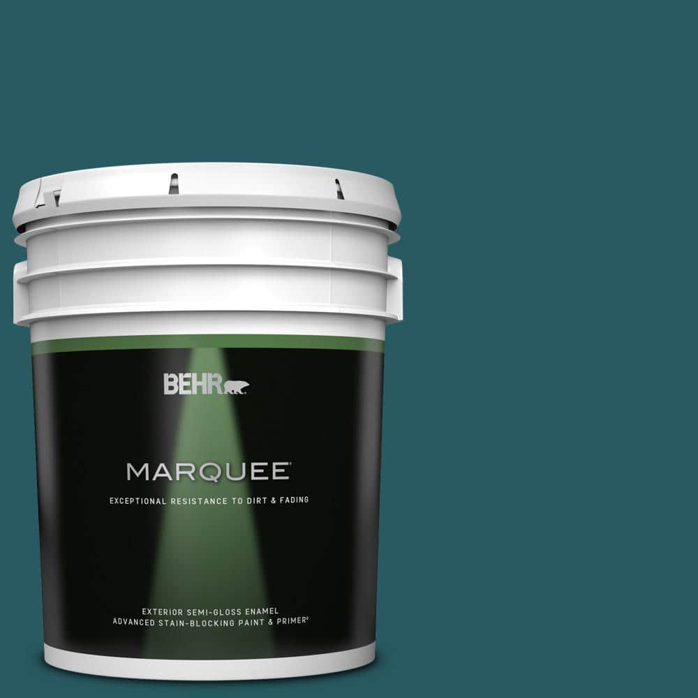 BEHR MARQUEE 5 gal. PPF56 Terrace Teal SemiGloss Enamel Exterior