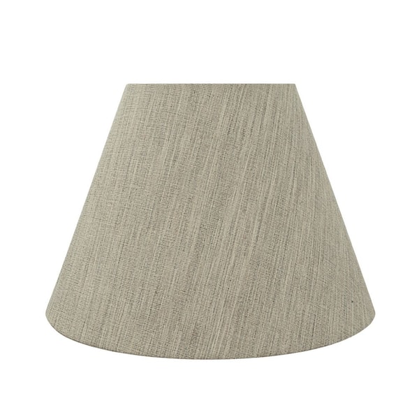 Aspen Creative Corporation 14 in. x 10 in. Light Grey Hardback Empire Lamp Shade