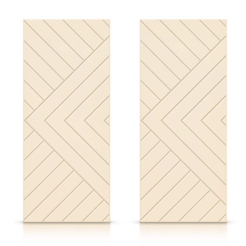 84 in. x 84 in. Hollow Core Beige Stained Composite MDF Interior Double Closet Sliding Doors price history on PriceWatchPro