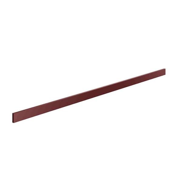 Charlotte Raised 96 in. W x 6 in. H x 0.75 in. D in Bordeaux Filler in Assembled Pantry