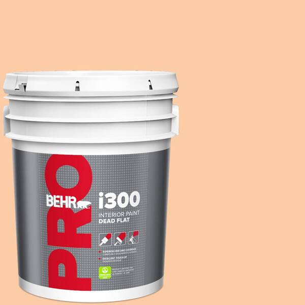 BEHR PRO 5 gal. #270C-3 Coral Confection Dead Flat Interior Paint