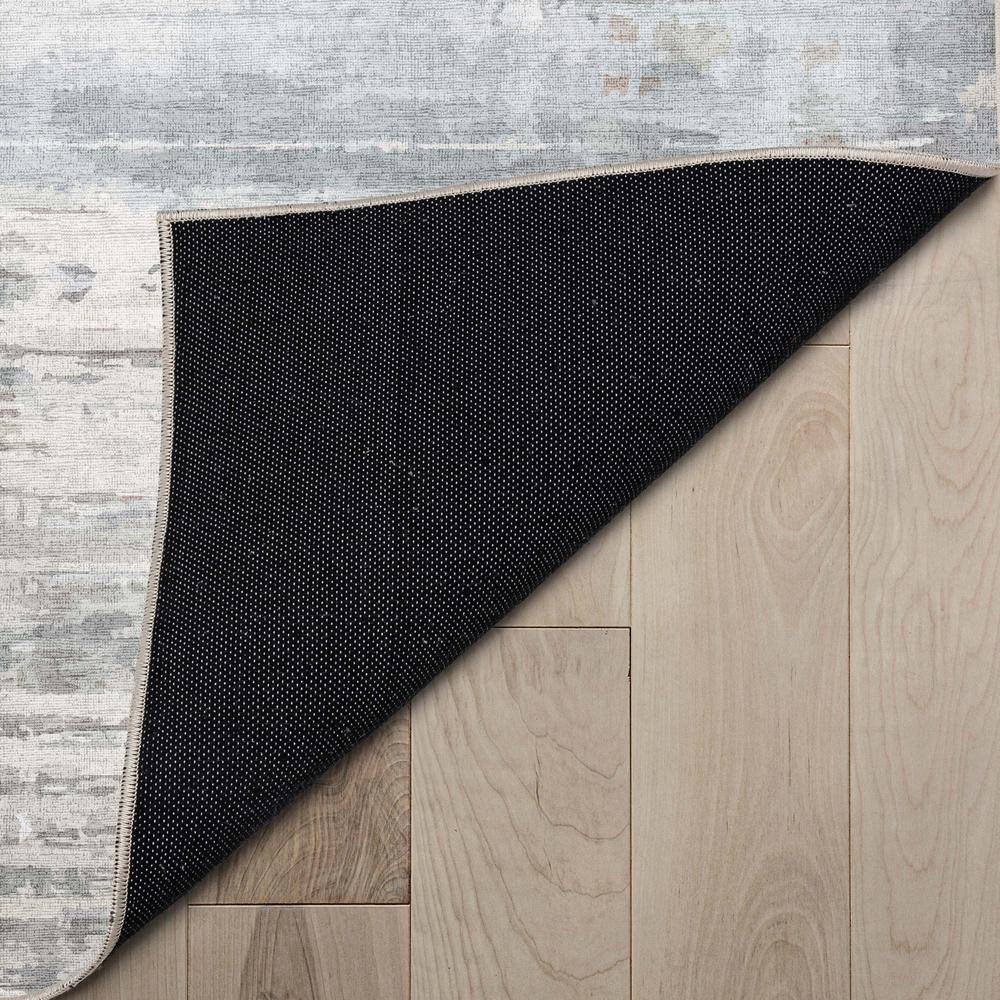 Havana Beige and Blue Abstract Flat-Weave Area Rug 9'10" x 13'