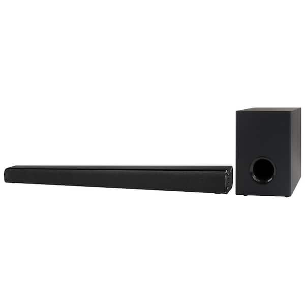 37 in. Wide, 2.1-Channel Bluetooth Soundbar with Wireless Subwoofer and Remote, Black