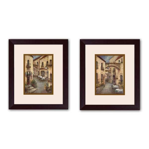 PTM Images 15.5 in. x 17.5 in. "Boun Appetito" Brown Matted Framed Wall Art (Set of 2)