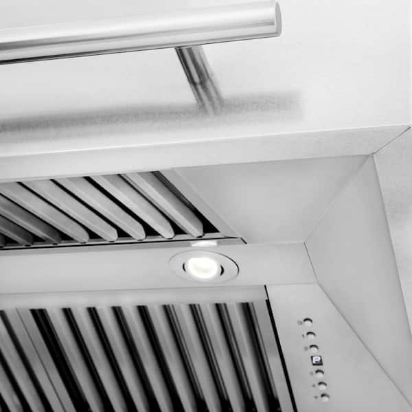 ZLINE 36 DuraSnow Stainless Steel Range Hood with White Matte Shell (8654SNX-WM-36)