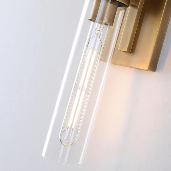 YUYI 24.8 in. 2-Light Antique Gold Wall Sconce, Vanity light