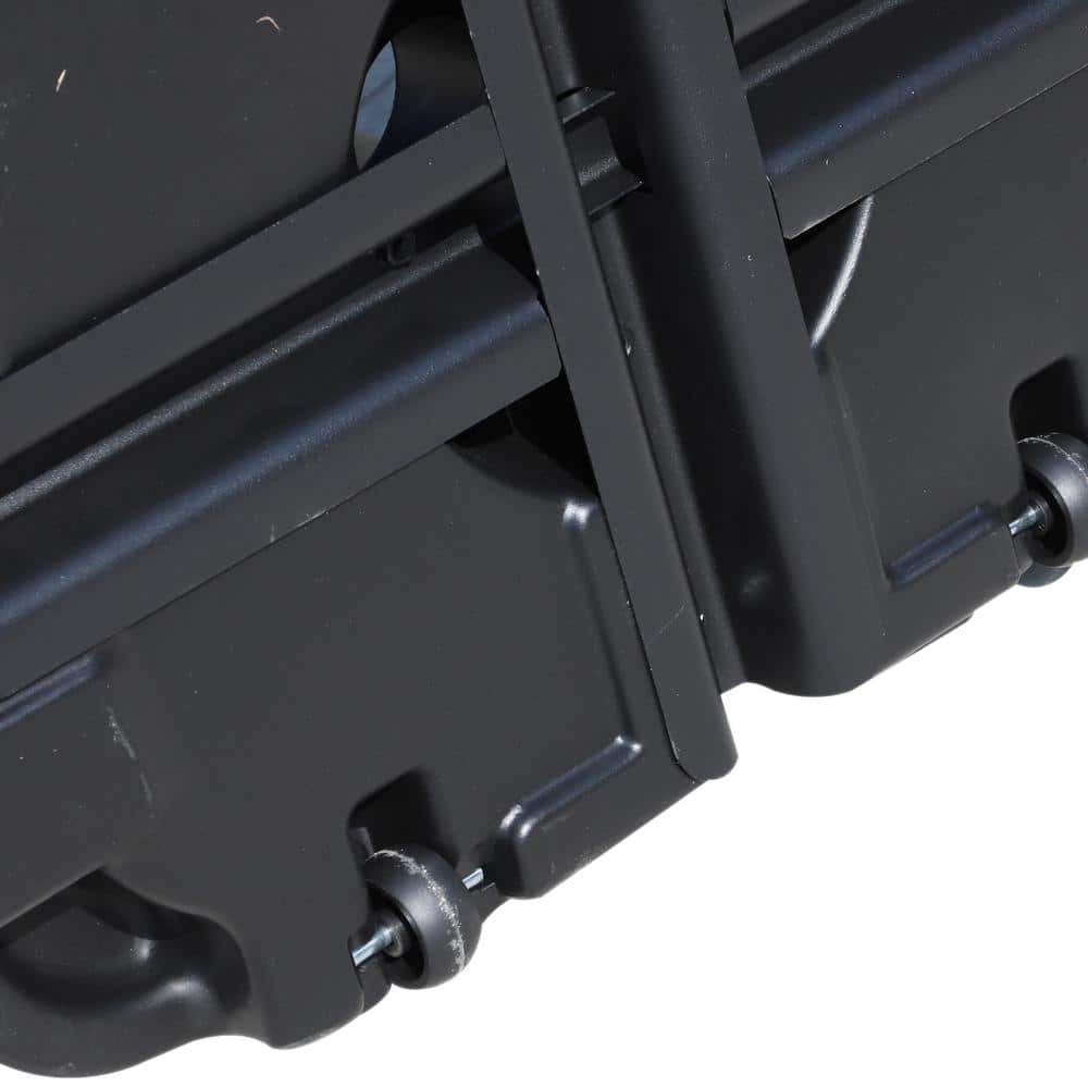 Black Heavy-Duty Plastic Wheeled Patio Umbrella Base