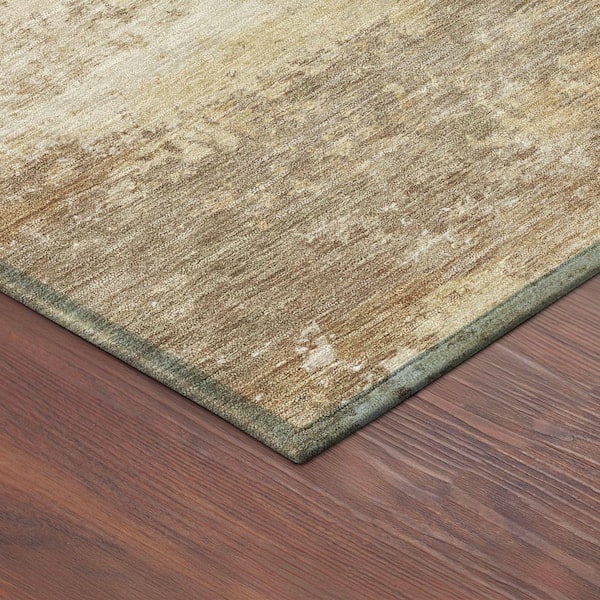 Chantille Machine Washable Indoor/Outdoor Abstract ACN2369 Khaki 2 ft. x 3 ft. Accent Rug