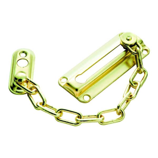 First Watch Security Polished Brass Chain Door Guard