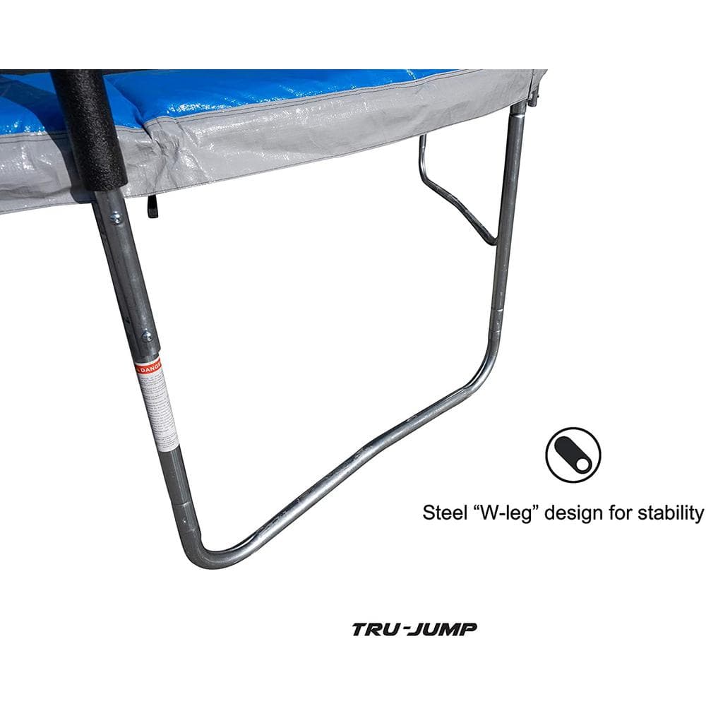 TruJump 14ft Blue Trampoline with Safety Enclosure