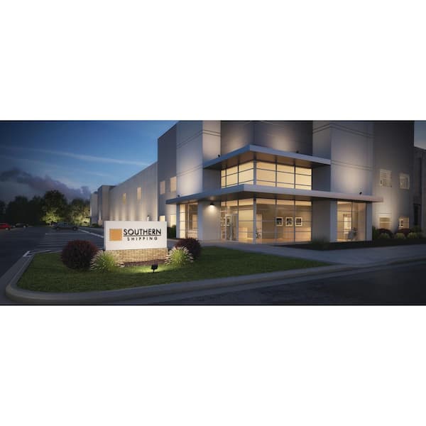 Lithonia Lighting Contractor Select ESXF1 Bronze Outdoor Integrated LED Flood Light with Switchable Lumens and CCT