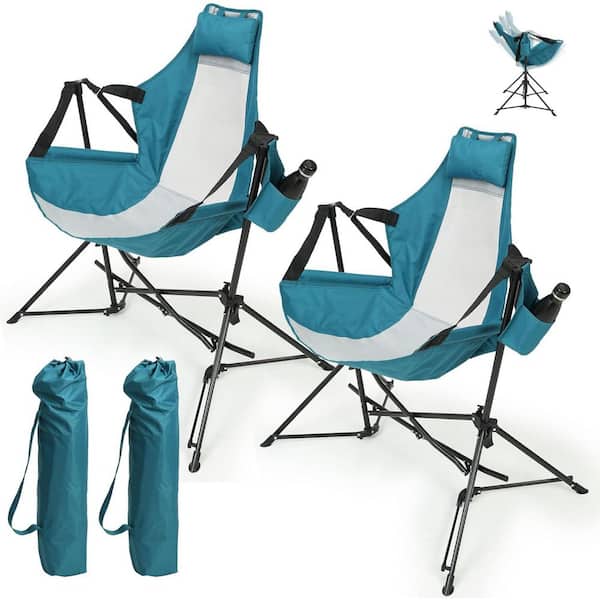 AFAIF Hammock Camping Chair Folding 350 lbs. Foldable Portable Rocking Chairs for Adults Outside Swinging Camp with Stand