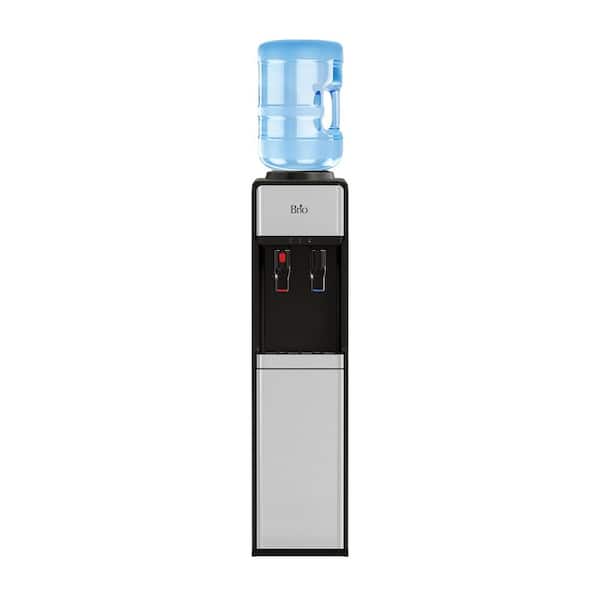 Brio Top Load Water Dispenser Cooler Slim line, Paddle Dispensing, Hot & Cold Water Temperature