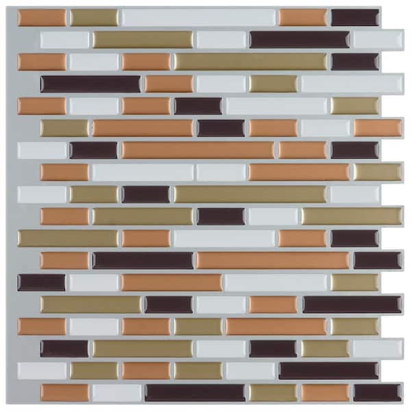 Instant Mosaic 12 in. x 12 in. Peel and Stick Mosaic Decorative Wall Tile (6 sq. ft. / case)