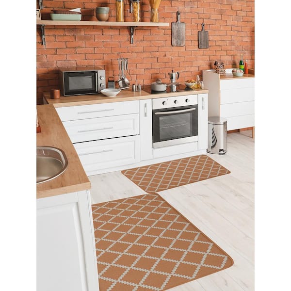 Home Dynamix Montclair Beige 19.7 in. x 31.5 in. Kitchen Mat 5