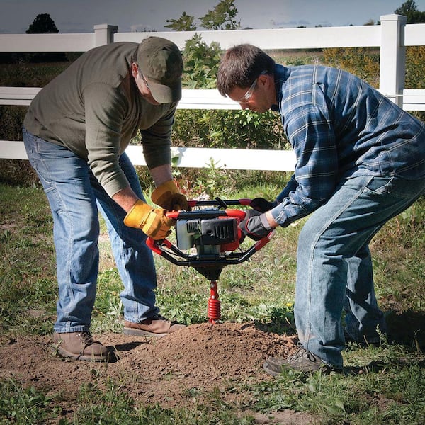 Dually 1-Man or 2-Man Earth Auger Combo with 10 in. Auger Bit and Fishtail Point, 52cc 2-Cycle Viper Engine