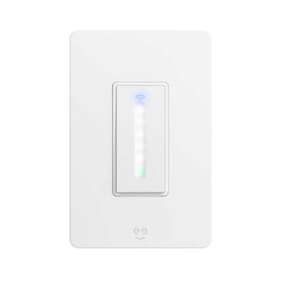Tap + Dim Touch Smart Wi-Fi Dimmer Light Switch, White