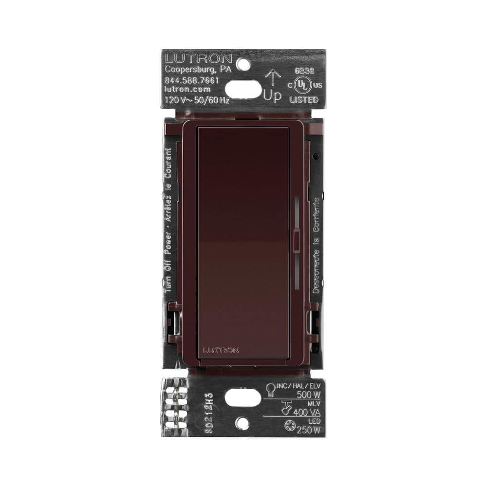 Brown Diva LED+ Pro Max Dimmer Switch for 250W LED/500W ELV/400VA MLV, Single Pole/Multi-Location (DV-PRO-BR) price history on PriceWatchPro