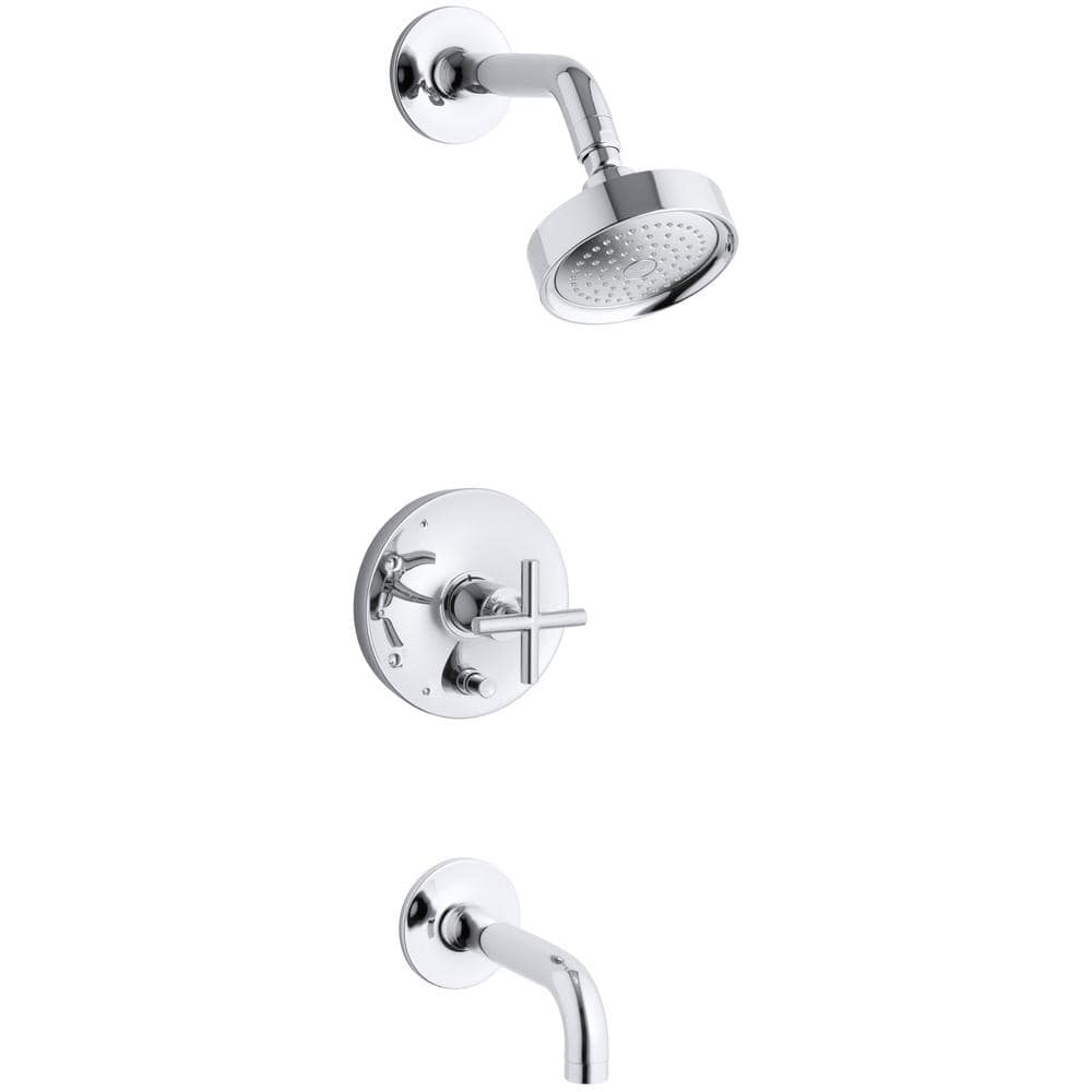 Kohler Purist 1 Handle Single Spray Tub And Shower Faucet Trim In Polished Chrome Valve Not 9966