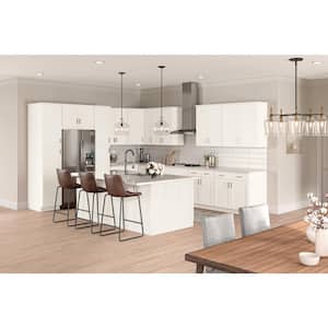 Westfield Feather White Shaker Stock Assembled Base Kitchen Cabinet (24 in. W x 23.75 in. D x 35 in. H)