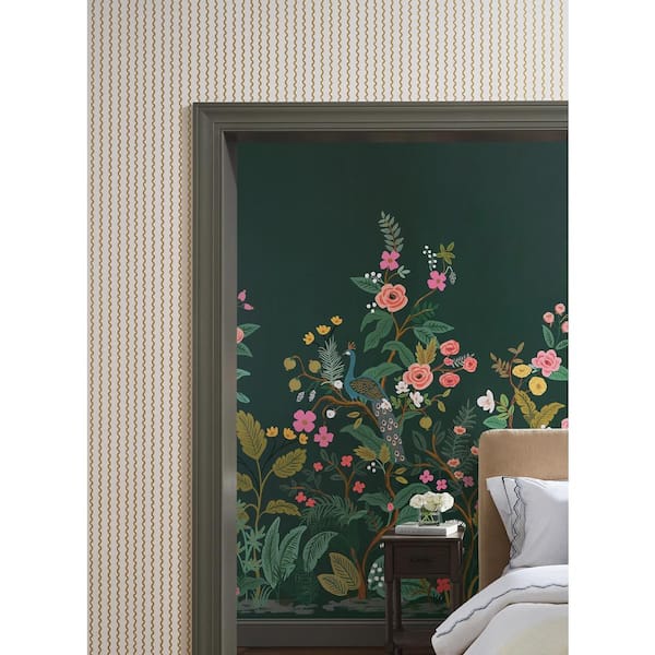Rickrack Gold Metallic Non-Pasted Wallpaper