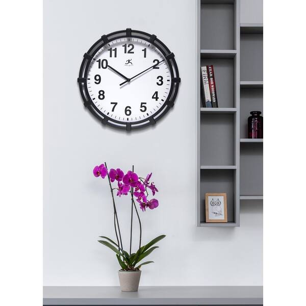 Infinity Instruments Skipper 16 in. Wall Clock - Black