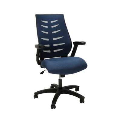 Midback Blue Mesh Office Chair for Computer Desk
