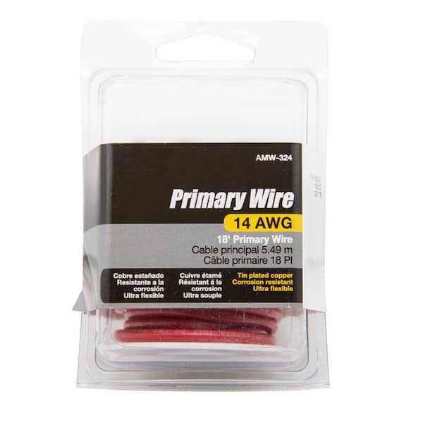 POWER PRODUCTS-100' RED 14 GAUGE GPT PRIMARY WIRE-EL614020